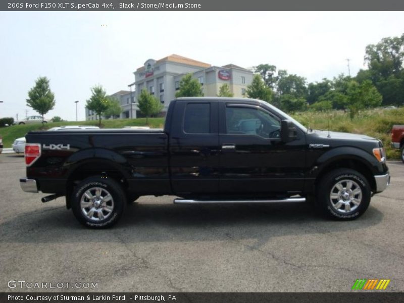 Black / Stone/Medium Stone 2009 Ford F150 XLT SuperCab 4x4