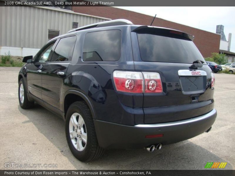 Deep Blue Metallic / Light Titanium 2008 GMC Acadia SLE AWD