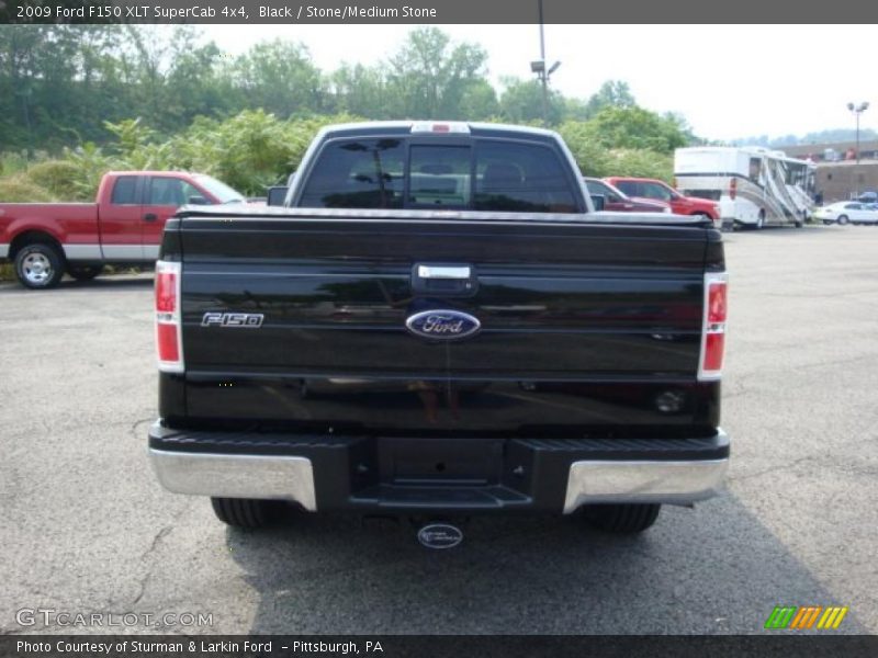 Black / Stone/Medium Stone 2009 Ford F150 XLT SuperCab 4x4