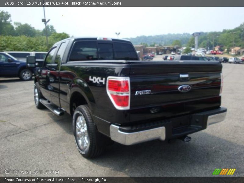 Black / Stone/Medium Stone 2009 Ford F150 XLT SuperCab 4x4