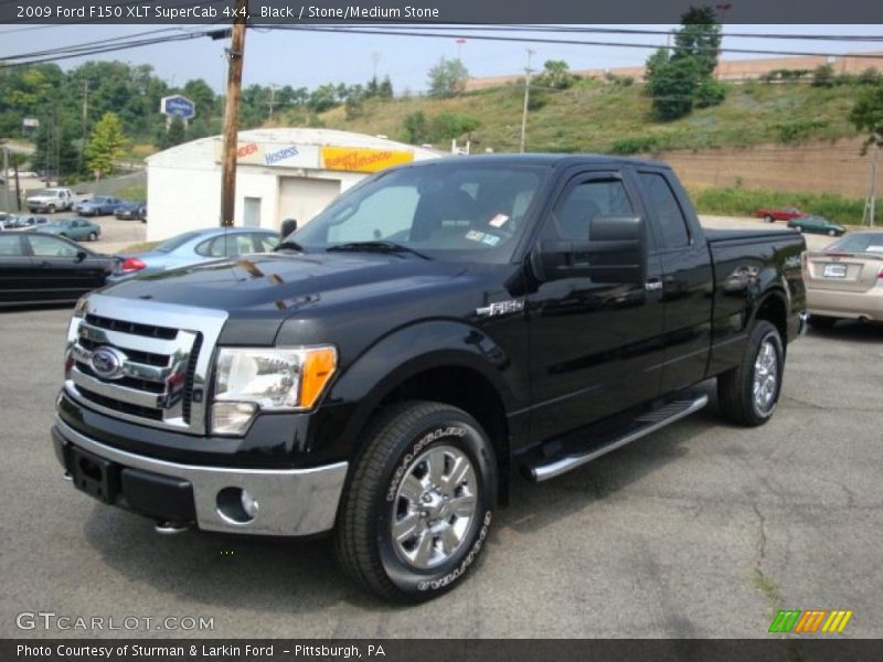 Black / Stone/Medium Stone 2009 Ford F150 XLT SuperCab 4x4