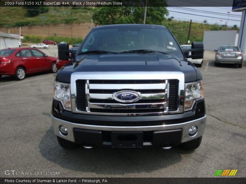 Black / Stone/Medium Stone 2009 Ford F150 XLT SuperCab 4x4