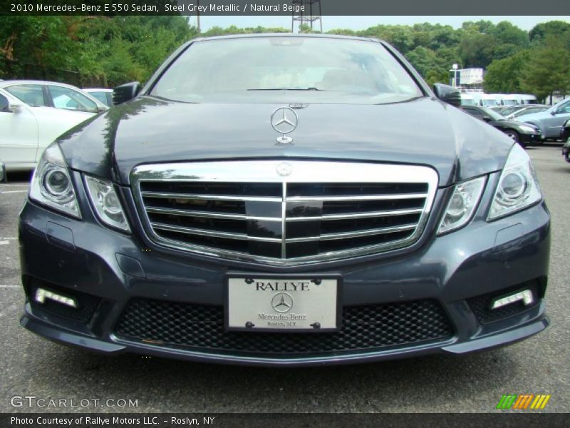 Steel Grey Metallic / Natural Beige 2010 Mercedes-Benz E 550 Sedan