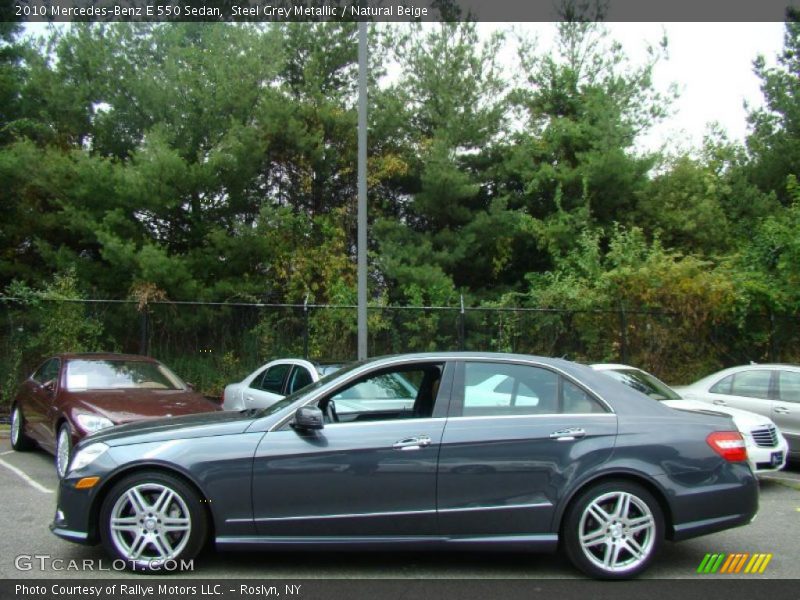 Steel Grey Metallic / Natural Beige 2010 Mercedes-Benz E 550 Sedan