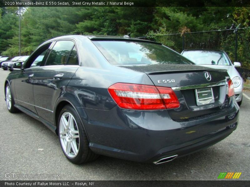 Steel Grey Metallic / Natural Beige 2010 Mercedes-Benz E 550 Sedan