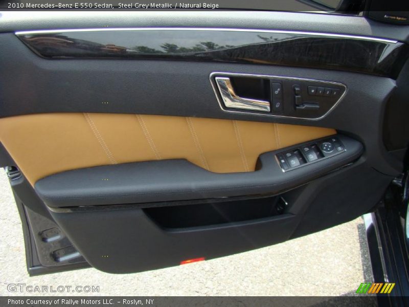 Steel Grey Metallic / Natural Beige 2010 Mercedes-Benz E 550 Sedan