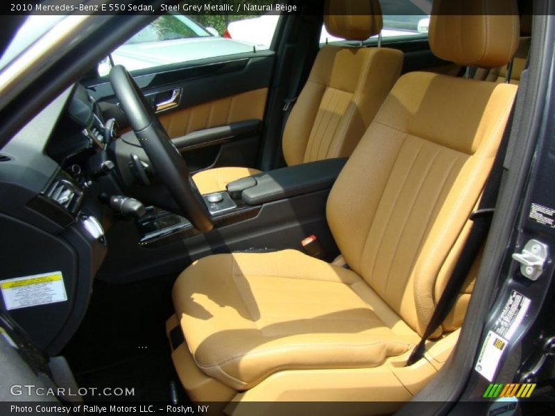 Steel Grey Metallic / Natural Beige 2010 Mercedes-Benz E 550 Sedan
