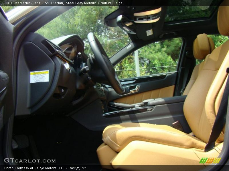 Steel Grey Metallic / Natural Beige 2010 Mercedes-Benz E 550 Sedan