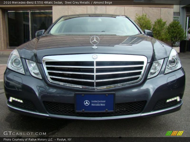 Steel Grey Metallic / Almond Beige 2010 Mercedes-Benz E 550 4Matic Sedan