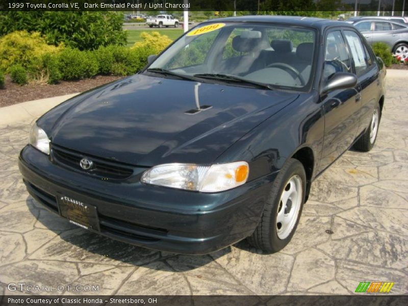 Dark Emerald Pearl / Light Charcoal 1999 Toyota Corolla VE