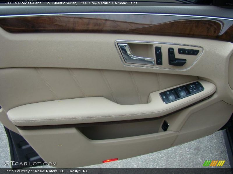 Steel Grey Metallic / Almond Beige 2010 Mercedes-Benz E 550 4Matic Sedan