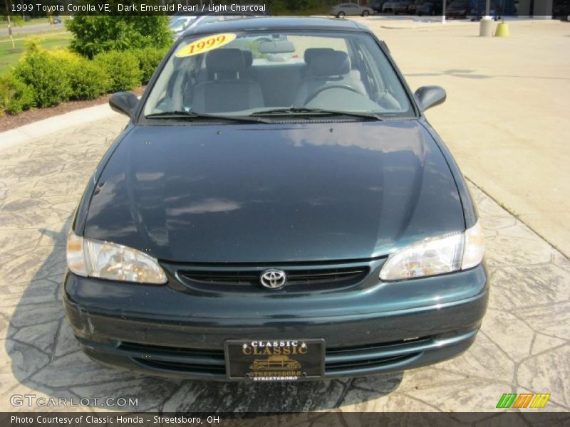 Dark Emerald Pearl / Light Charcoal 1999 Toyota Corolla VE