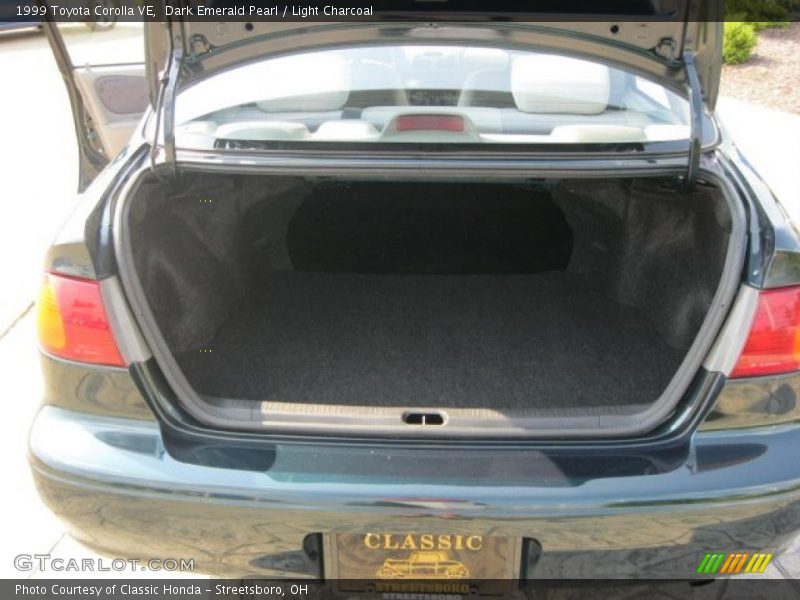 Dark Emerald Pearl / Light Charcoal 1999 Toyota Corolla VE