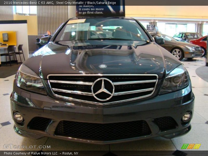 Steel Grey Metallic / Black/Sahara Beige 2010 Mercedes-Benz C 63 AMG