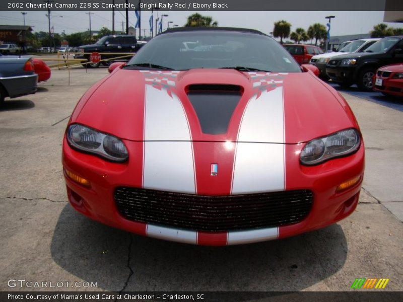 Bright Rally Red / Ebony Black 2002 Chevrolet Camaro Z28 SS Convertible