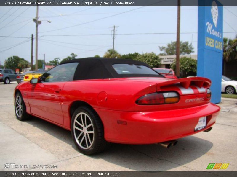 Bright Rally Red / Ebony Black 2002 Chevrolet Camaro Z28 SS Convertible