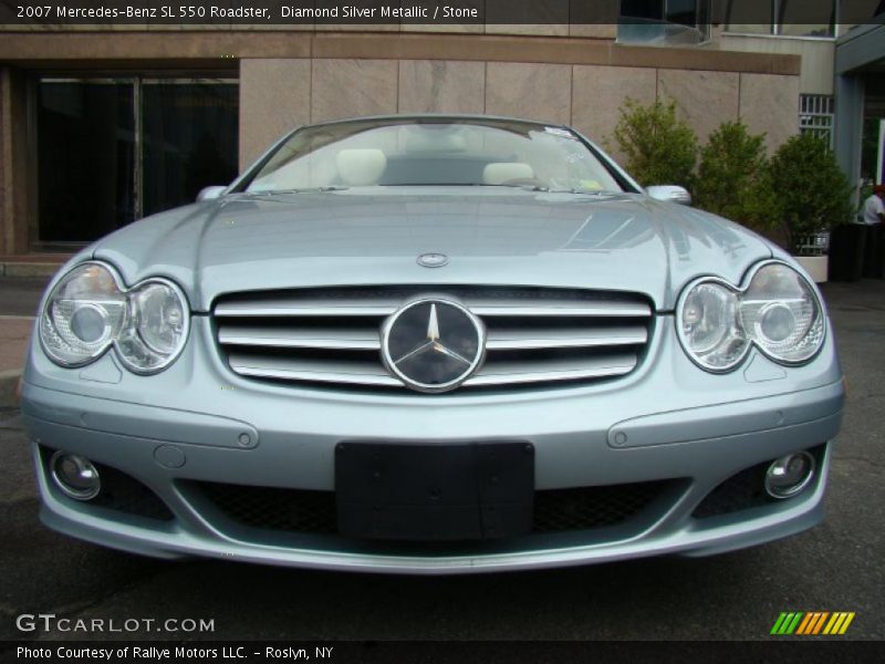 Diamond Silver Metallic / Stone 2007 Mercedes-Benz SL 550 Roadster