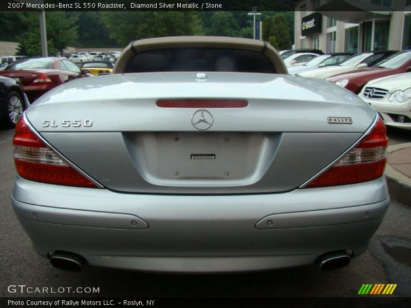 Diamond Silver Metallic / Stone 2007 Mercedes-Benz SL 550 Roadster