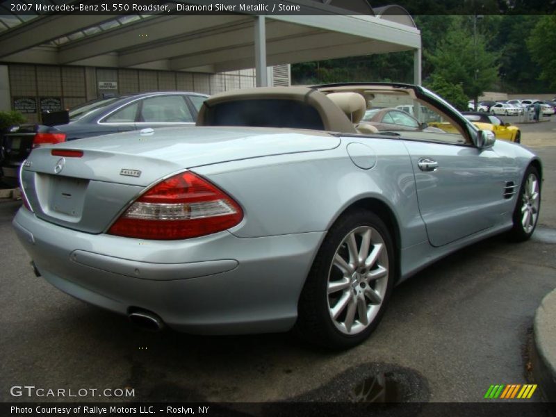 Diamond Silver Metallic / Stone 2007 Mercedes-Benz SL 550 Roadster