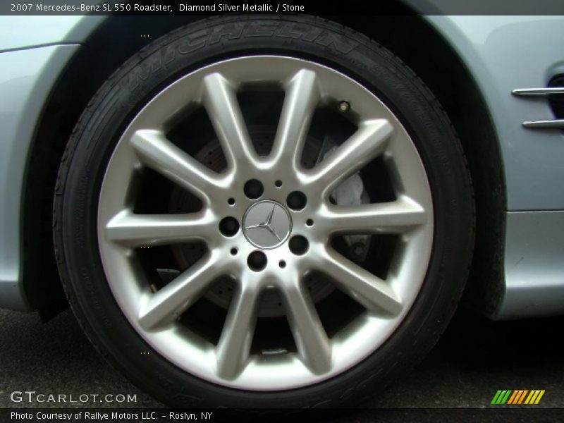Diamond Silver Metallic / Stone 2007 Mercedes-Benz SL 550 Roadster