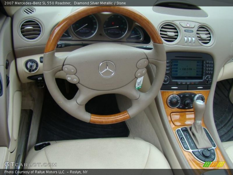 Diamond Silver Metallic / Stone 2007 Mercedes-Benz SL 550 Roadster