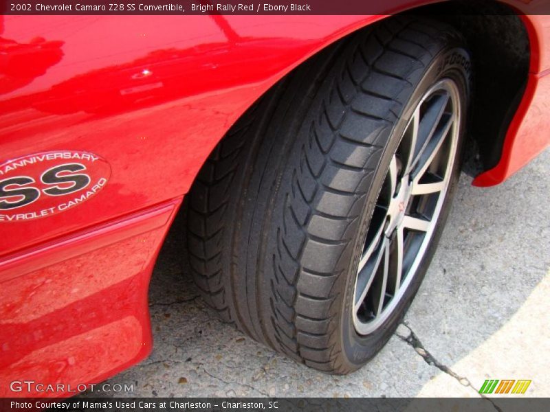 Bright Rally Red / Ebony Black 2002 Chevrolet Camaro Z28 SS Convertible