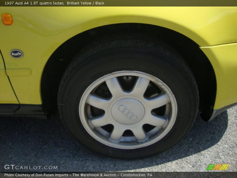 Brilliant Yellow / Black 1997 Audi A4 1.8T quattro Sedan