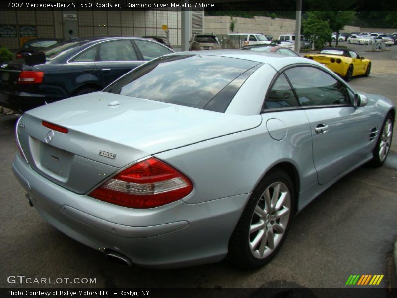 Diamond Silver Metallic / Stone 2007 Mercedes-Benz SL 550 Roadster