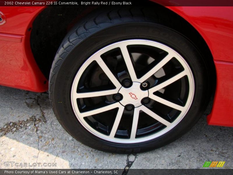 Bright Rally Red / Ebony Black 2002 Chevrolet Camaro Z28 SS Convertible