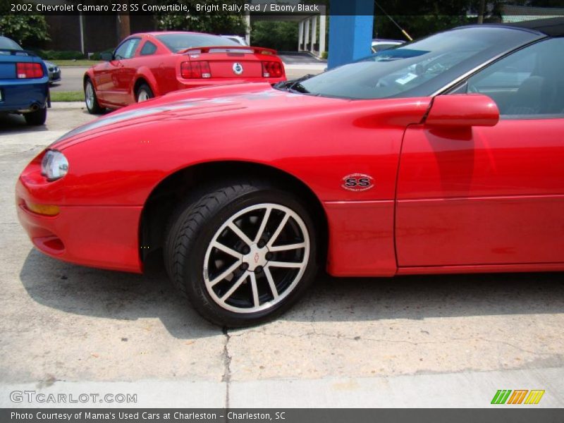 Bright Rally Red / Ebony Black 2002 Chevrolet Camaro Z28 SS Convertible