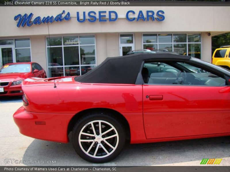 Bright Rally Red / Ebony Black 2002 Chevrolet Camaro Z28 SS Convertible