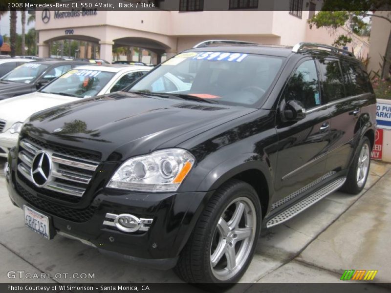 Black / Black 2008 Mercedes-Benz GL 550 4Matic