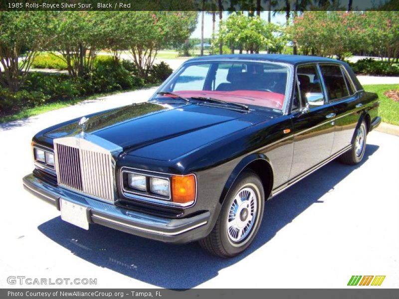 Black / Red 1985 Rolls-Royce Silver Spur