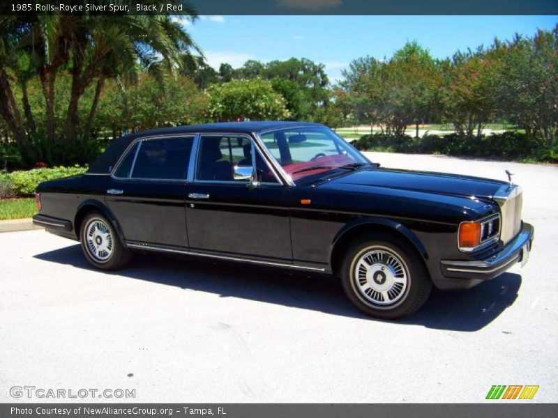 Black / Red 1985 Rolls-Royce Silver Spur