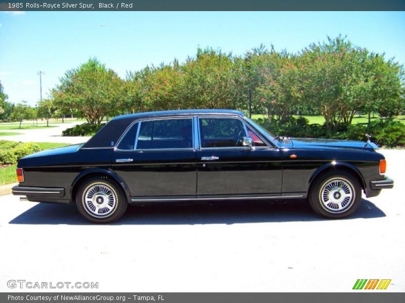 Black / Red 1985 Rolls-Royce Silver Spur