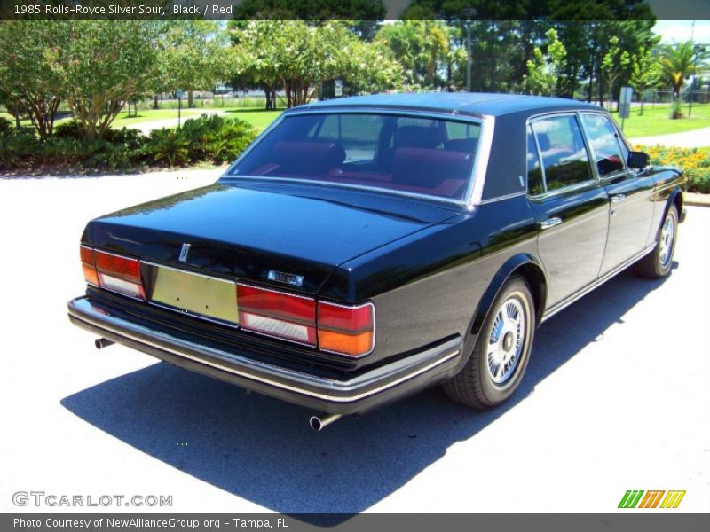 Black / Red 1985 Rolls-Royce Silver Spur