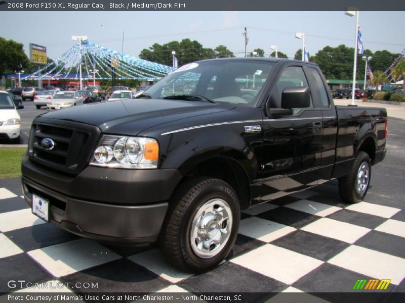 Black / Medium/Dark Flint 2008 Ford F150 XL Regular Cab