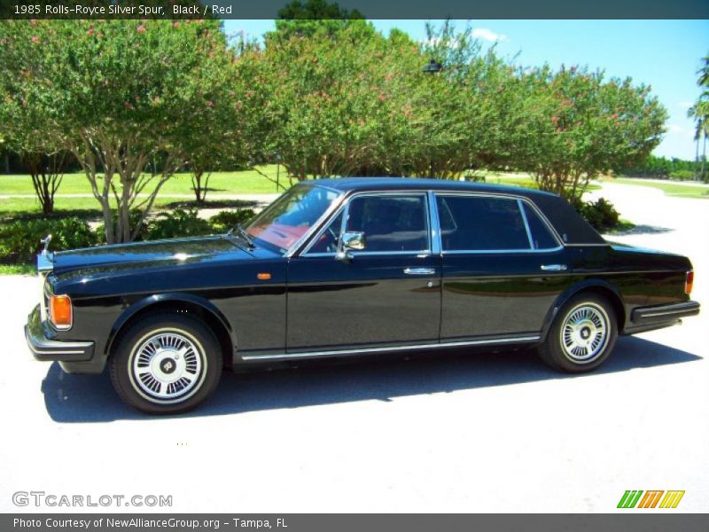 Black / Red 1985 Rolls-Royce Silver Spur