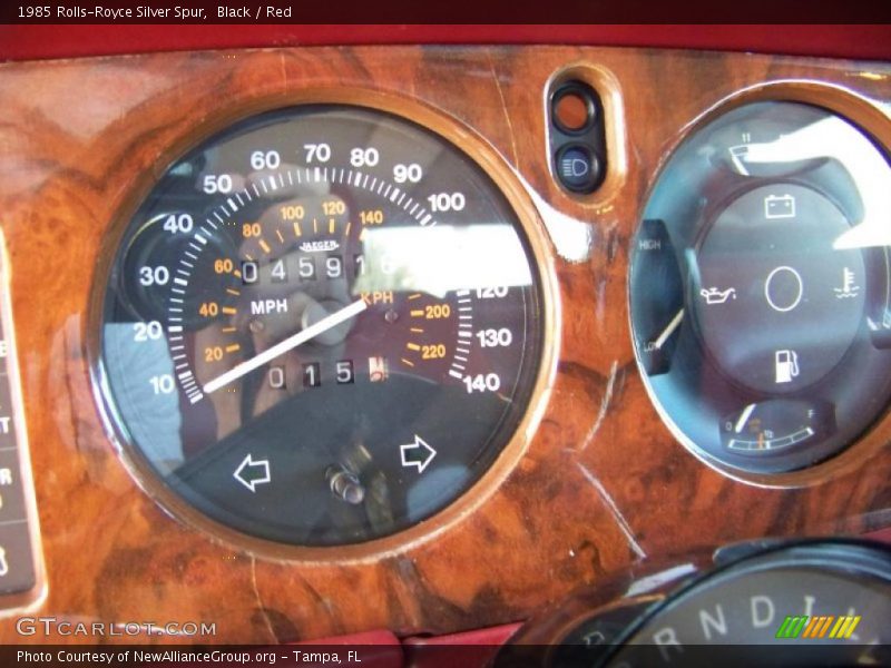 Black / Red 1985 Rolls-Royce Silver Spur