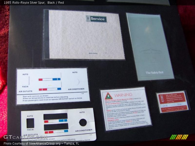 Black / Red 1985 Rolls-Royce Silver Spur