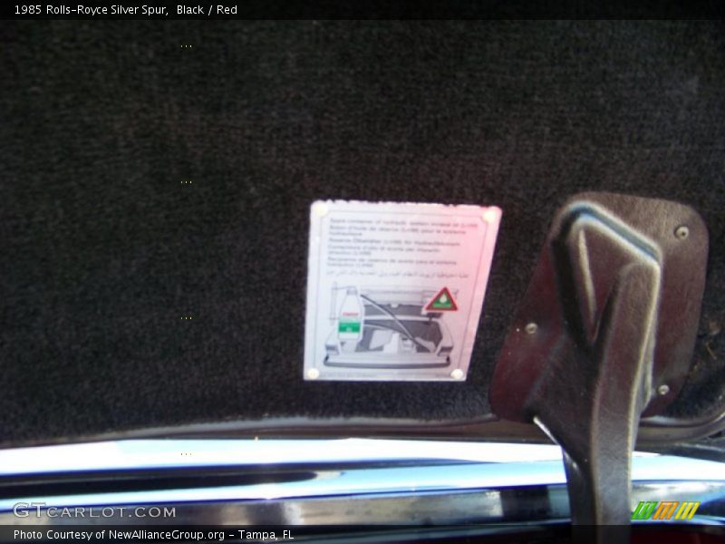 Black / Red 1985 Rolls-Royce Silver Spur