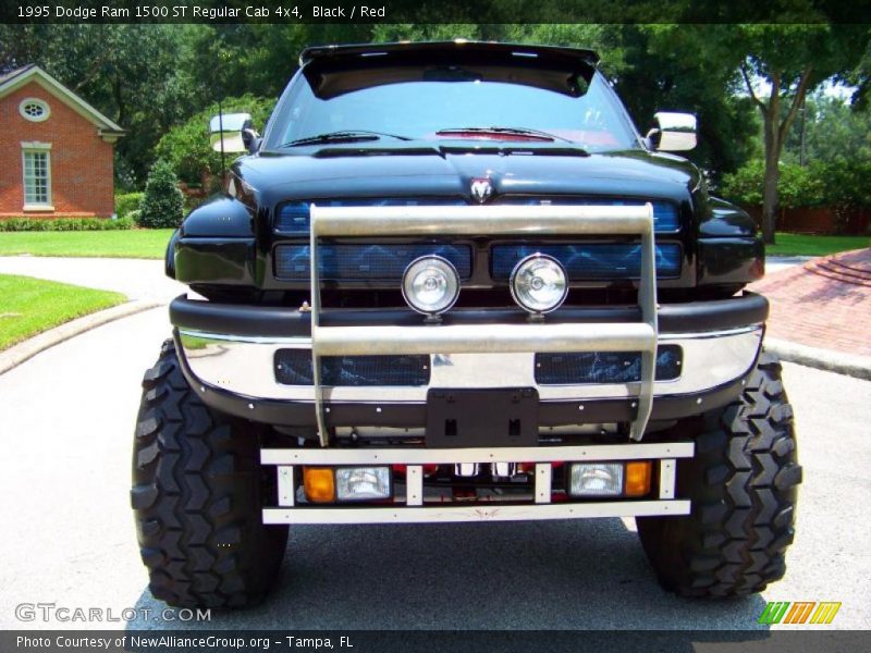 Black / Red 1995 Dodge Ram 1500 ST Regular Cab 4x4