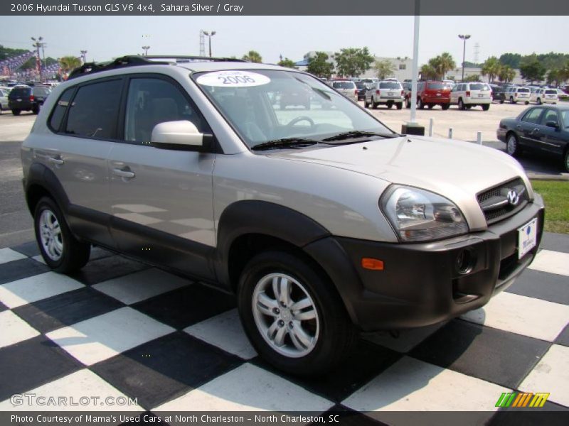 Sahara Silver / Gray 2006 Hyundai Tucson GLS V6 4x4