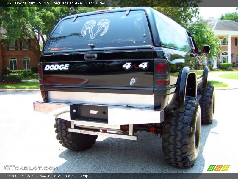 Black / Red 1995 Dodge Ram 1500 ST Regular Cab 4x4