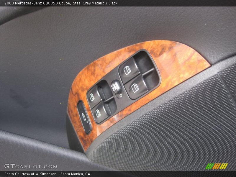 Steel Grey Metallic / Black 2008 Mercedes-Benz CLK 350 Coupe