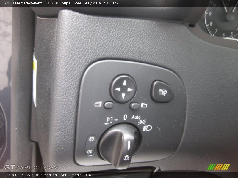 Steel Grey Metallic / Black 2008 Mercedes-Benz CLK 350 Coupe