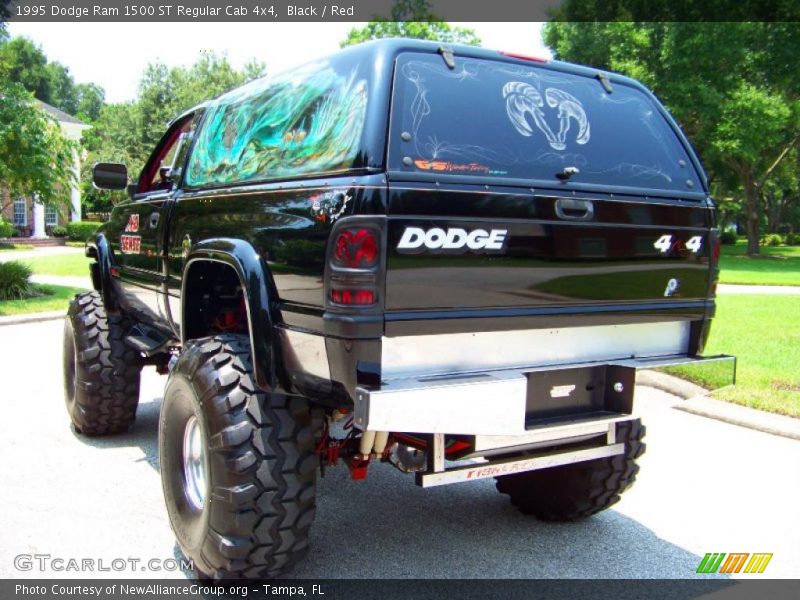 Black / Red 1995 Dodge Ram 1500 ST Regular Cab 4x4