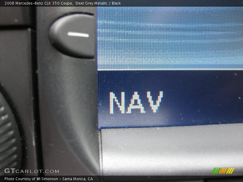 Steel Grey Metallic / Black 2008 Mercedes-Benz CLK 350 Coupe