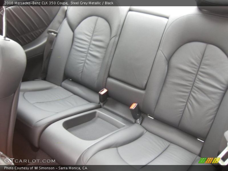 Steel Grey Metallic / Black 2008 Mercedes-Benz CLK 350 Coupe