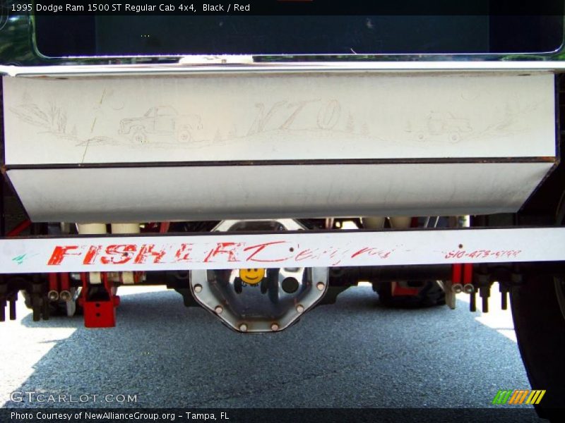 Black / Red 1995 Dodge Ram 1500 ST Regular Cab 4x4